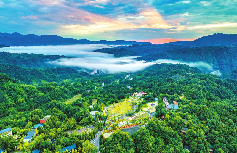 碧峰峡景区全景.