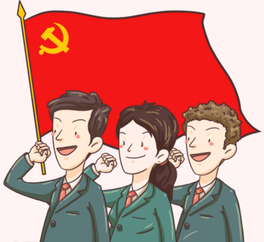 我心中的好党员漫画图片