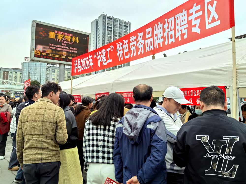 专场招聘活动“泸建工”特色劳务品牌招聘专区