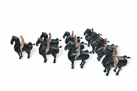 绵阳市博物馆汉马展厅漆马列阵