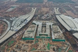 空中俯瞰“太阳神鸟”！天府国际机场最新航拍图来了！