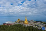 峨眉山景区金顶和万佛顶（6月5日摄，无人机照片）.jpg